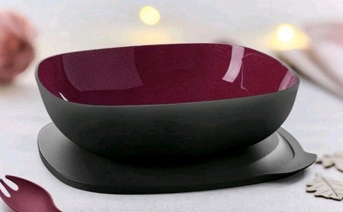 Allegra 2,5 l - merlot/schwarz - glitzer