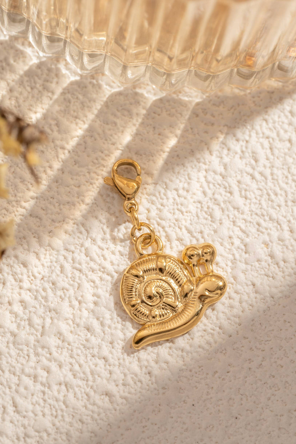 Set mit 10 goldfarbenen Edelstahlanhängern – Meeresmotive