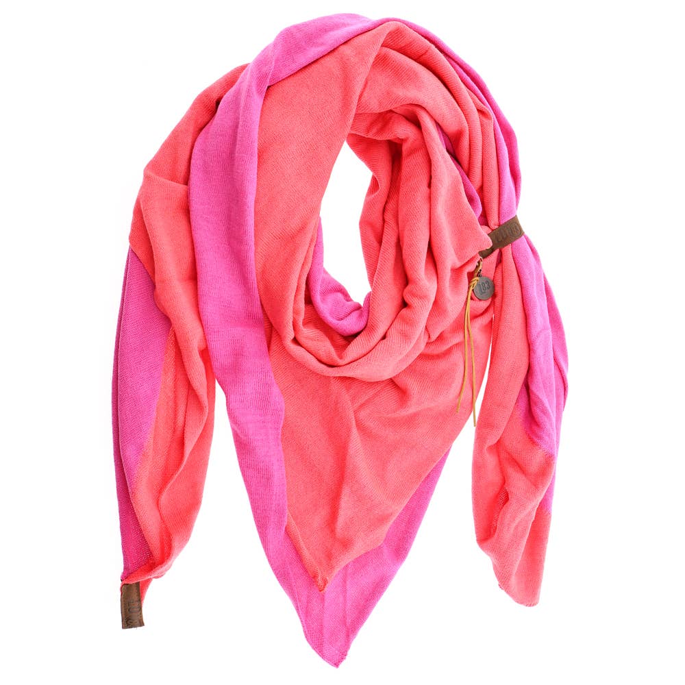 Schal Fien Twin - Neon Orange Pfirsich