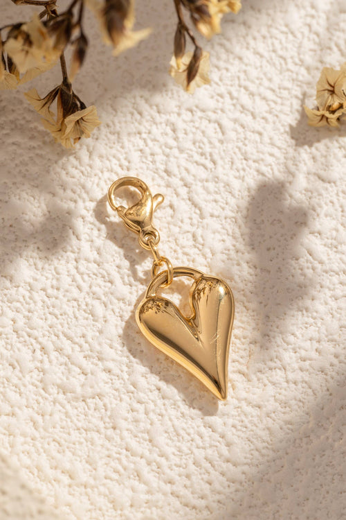 Charm Herz Edelstahl Liebe elegantes Schmuckstück: Argent
