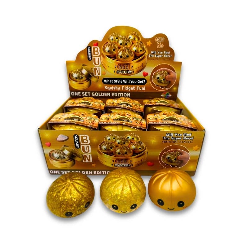 TB Fun Gold Überraschungs-Brötchen-Squishy 1x12