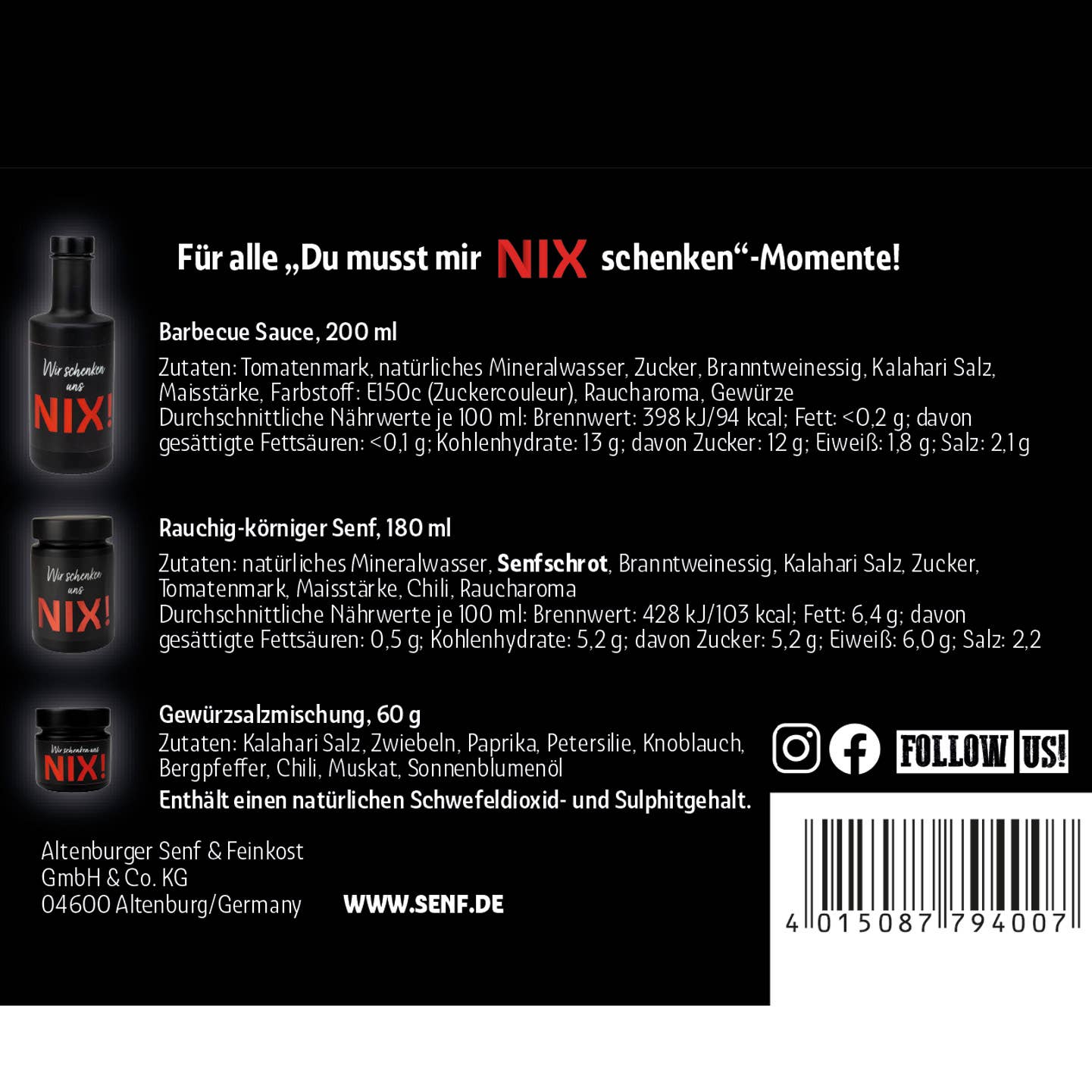 Wir schenken uns NIX Geschenkbox