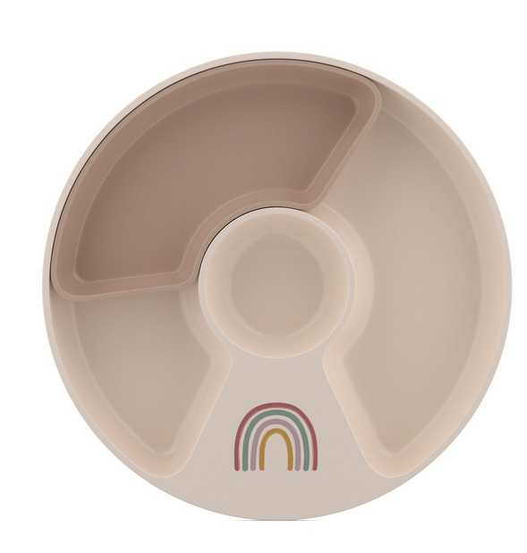 Kinderteller mit Unterteilung - Sunshine & Rainbow